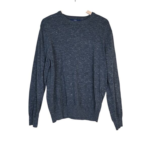 J. Crew Mens 100% Cotton Crew Neck Sweater in Gray Size Large - Picture 1 of 9